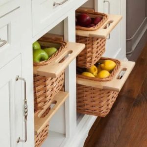 P.V.C. WICKER BASKET - W01